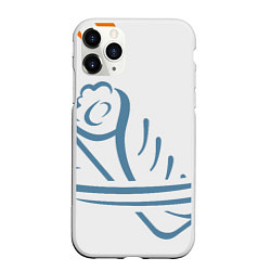 Чехол iPhone 11 Pro матовый Senior Shawa Developer, цвет: 3D-белый