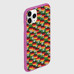 Чехол iPhone 11 Pro матовый Германия футбол, цвет: 3D-фиолетовый — фото 2
