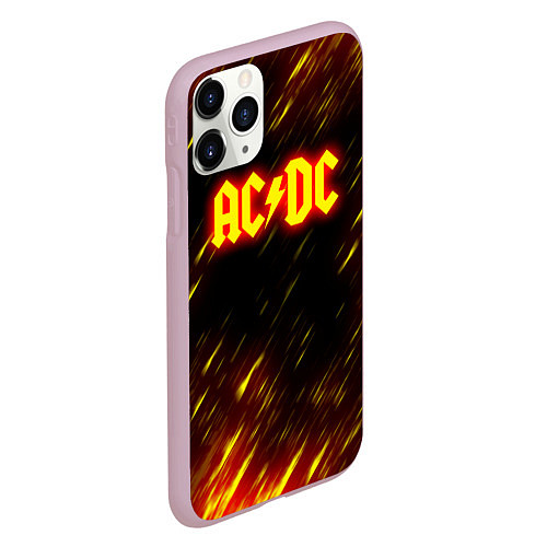 Чехол iPhone 11 Pro матовый ACDC Neon / 3D-Розовый – фото 2