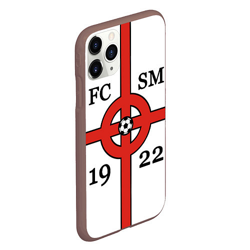 Чехол iPhone 11 Pro матовый FCSM-1922 / 3D-Коричневый – фото 2