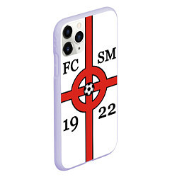 Чехол iPhone 11 Pro матовый FCSM-1922, цвет: 3D-светло-сиреневый — фото 2