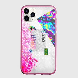Чехол iPhone 11 Pro матовый Шаза Психоделика, цвет: 3D-малиновый