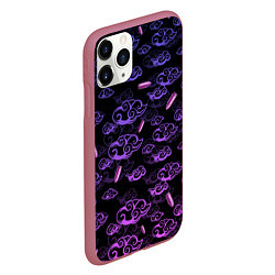 Чехол iPhone 11 Pro матовый ARCANE League Of Legends ТАТУИРОВКА JINX, цвет: 3D-малиновый — фото 2