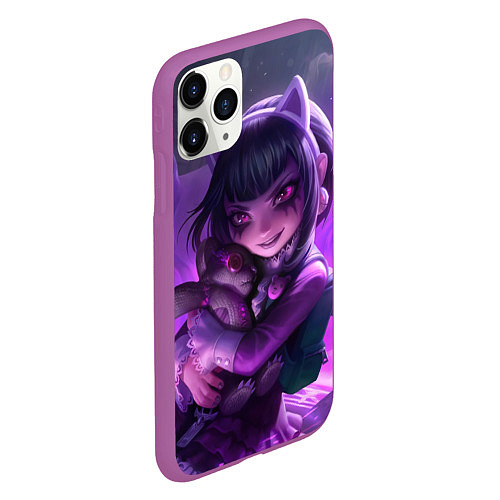 Чехол iPhone 11 Pro матовый Goth Annie League Of Legends / 3D-Фиолетовый – фото 2