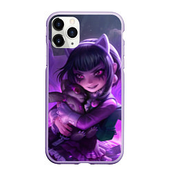 Чехол iPhone 11 Pro матовый Goth Annie League Of Legends, цвет: 3D-светло-сиреневый