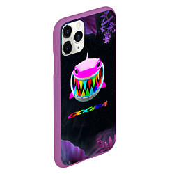 Чехол iPhone 11 Pro матовый 6IX9INE тропический, цвет: 3D-фиолетовый — фото 2