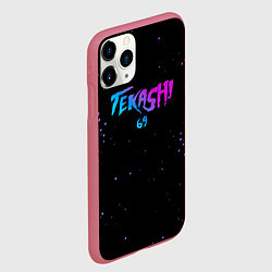 Чехол iPhone 11 Pro матовый 6IX9INE - Капли, цвет: 3D-малиновый — фото 2
