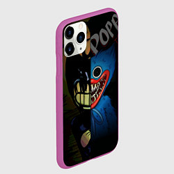 Чехол iPhone 11 Pro матовый POPPY PLAYTIME BENDY AND THE INK MACHINE, цвет: 3D-фиолетовый — фото 2