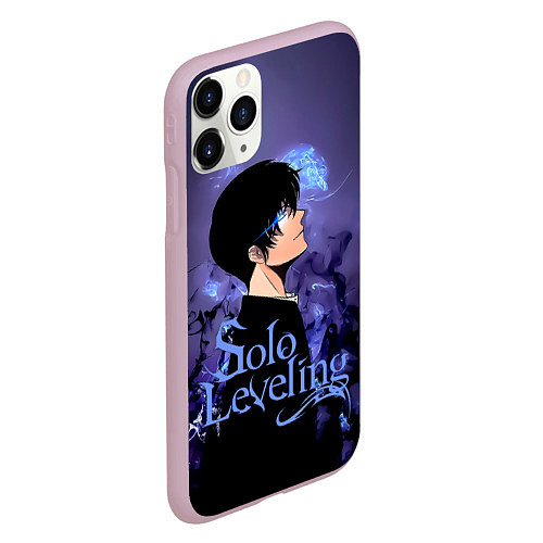 Чехол iPhone 11 Pro матовый Sung Jinwoo - Solo Leveling / 3D-Розовый – фото 2