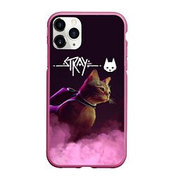 Чехол iPhone 11 Pro матовый Stray, цвет: 3D-малиновый