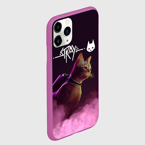 Чехол iPhone 11 Pro матовый Stray / 3D-Фиолетовый – фото 2