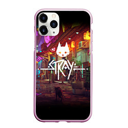 Чехол iPhone 11 Pro матовый Stray: Poster, цвет: 3D-розовый