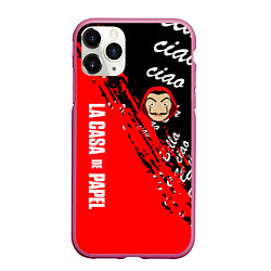 Чехол iPhone 11 Pro матовый La Casa de Papel bum bum ciao