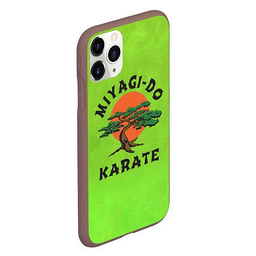 Чехол iPhone 11 Pro матовый Miyagi Do Cobra Kai / 3D-Коричневый – фото 2