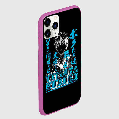 Чехол iPhone 11 Pro матовый Тецуя Куроко Tetsuya Kuroko / 3D-Фиолетовый – фото 2