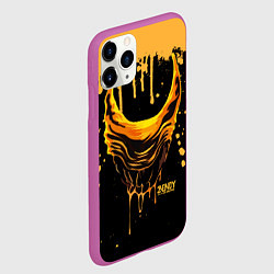 Чехол iPhone 11 Pro матовый Bendy and the Ink Machine Бэнди чудовище, цвет: 3D-фиолетовый — фото 2