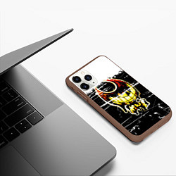 Чехол iPhone 11 Pro матовый Bendy and the Ink Machine Бэнди, цвет: 3D-коричневый — фото 2