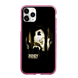 Чехол iPhone 11 Pro матовый Bendy And The Ink Machine подтеки