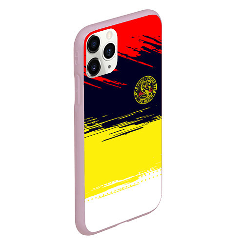 Чехол iPhone 11 Pro матовый Кобра кай Cobra Kai спина / 3D-Розовый – фото 2