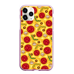 Чехол iPhone 11 Pro матовый Pizza salami