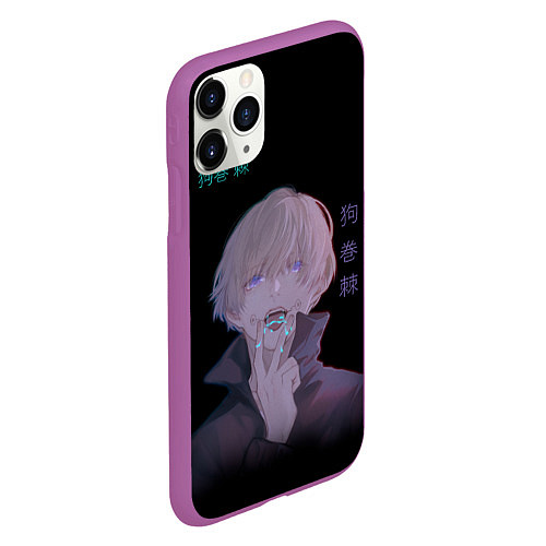 Чехол iPhone 11 Pro матовый Toge Inumaki Инумаки / 3D-Фиолетовый – фото 2