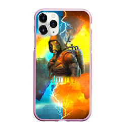 Чехол iPhone 11 Pro матовый S T A L K E R 2: Heart of Chernobyl, цвет: 3D-розовый