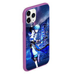 Чехол iPhone 11 Pro матовый Zhong Yun Чунь Юнь, цвет: 3D-фиолетовый — фото 2