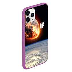 Чехол iPhone 11 Pro матовый Dont look up! Comets flight!, цвет: 3D-фиолетовый — фото 2