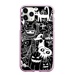 Чехол iPhone 11 Pro матовый Monster & Cat