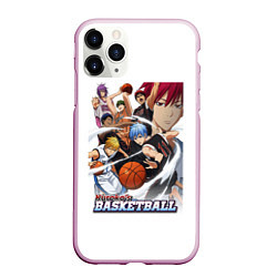 Чехол iPhone 11 Pro матовый Kurokos Basketball 1, цвет: 3D-розовый