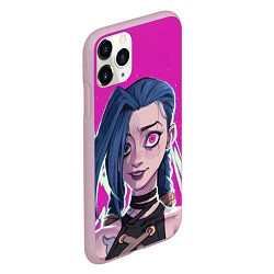 Чехол iPhone 11 Pro матовый League Of Legends - Arcane - Джинкс, цвет: 3D-розовый — фото 2