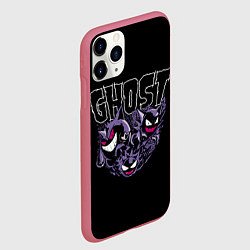 Чехол iPhone 11 Pro матовый Призрачные покемоны, цвет: 3D-малиновый — фото 2