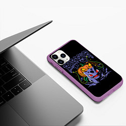 Чехол iPhone 11 Pro матовый Bulbasaur арт, цвет: 3D-фиолетовый — фото 2
