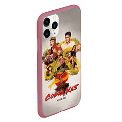 Чехол iPhone 11 Pro матовый КОБРА КАЙ COBRA KAI, цвет: 3D-малиновый — фото 2