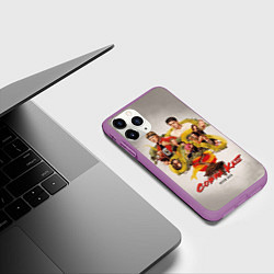 Чехол iPhone 11 Pro матовый КОБРА КАЙ COBRA KAI, цвет: 3D-фиолетовый — фото 2