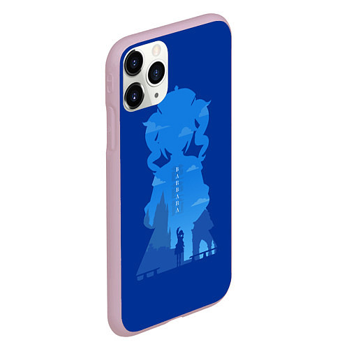 Чехол iPhone 11 Pro матовый Пастор Барбара / 3D-Розовый – фото 2