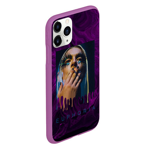 Чехол iPhone 11 Pro матовый Jules Vaughn / 3D-Фиолетовый – фото 2