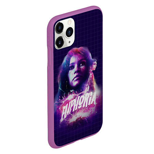 Чехол iPhone 11 Pro матовый Poster Euphoria / 3D-Фиолетовый – фото 2