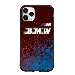 Чехол iPhone 11 Pro матовый БМВ BMW - Краски, цвет: 3D-черный