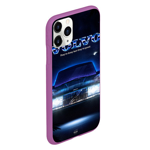 Чехол iPhone 11 Pro матовый Volvo 1989 / 3D-Фиолетовый – фото 2