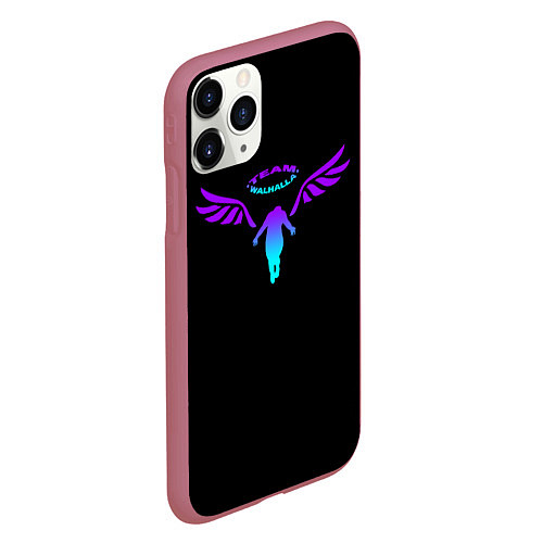 Чехол iPhone 11 Pro матовый WALHALLA TEAM NEON LOGO TOKYO REVENGERS / 3D-Малиновый – фото 2