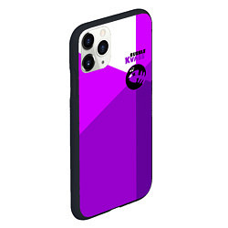 Чехол iPhone 11 Pro матовый Bubble Kvass fish emblem, цвет: 3D-черный — фото 2