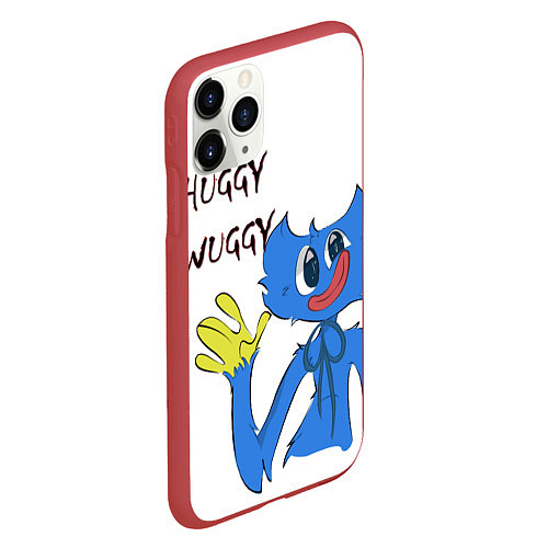 Чехол iPhone 11 Pro матовый Huggy Wuggy - Poppy Playtime Хагги Вагги / 3D-Красный – фото 2