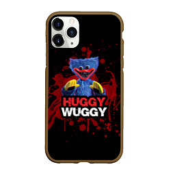 Чехол iPhone 11 Pro матовый 3D Хаги ваги Huggy Wuggy Poppy Playtime, цвет: 3D-коричневый