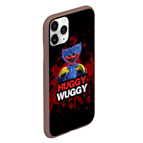 Чехол iPhone 11 Pro матовый 3D Хаги ваги Huggy Wuggy Poppy Playtime / 3D-Коричневый – фото 2