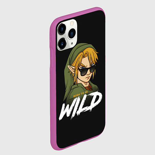Чехол iPhone 11 Pro матовый Дикий Линк / 3D-Фиолетовый – фото 2