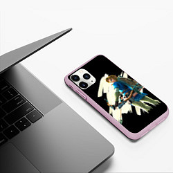 Чехол iPhone 11 Pro матовый Линк с луком, цвет: 3D-розовый — фото 2