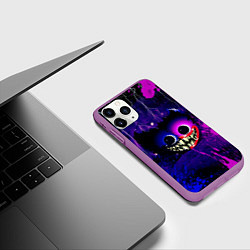 Чехол iPhone 11 Pro матовый Хаги Ваги Ночное Небо, цвет: 3D-фиолетовый — фото 2