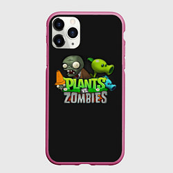 Чехол iPhone 11 Pro матовый Персонажи Plants vs Zombies