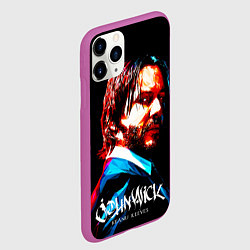 Чехол iPhone 11 Pro матовый Джон Уик Киану Ривз Каллиграфия, цвет: 3D-фиолетовый — фото 2